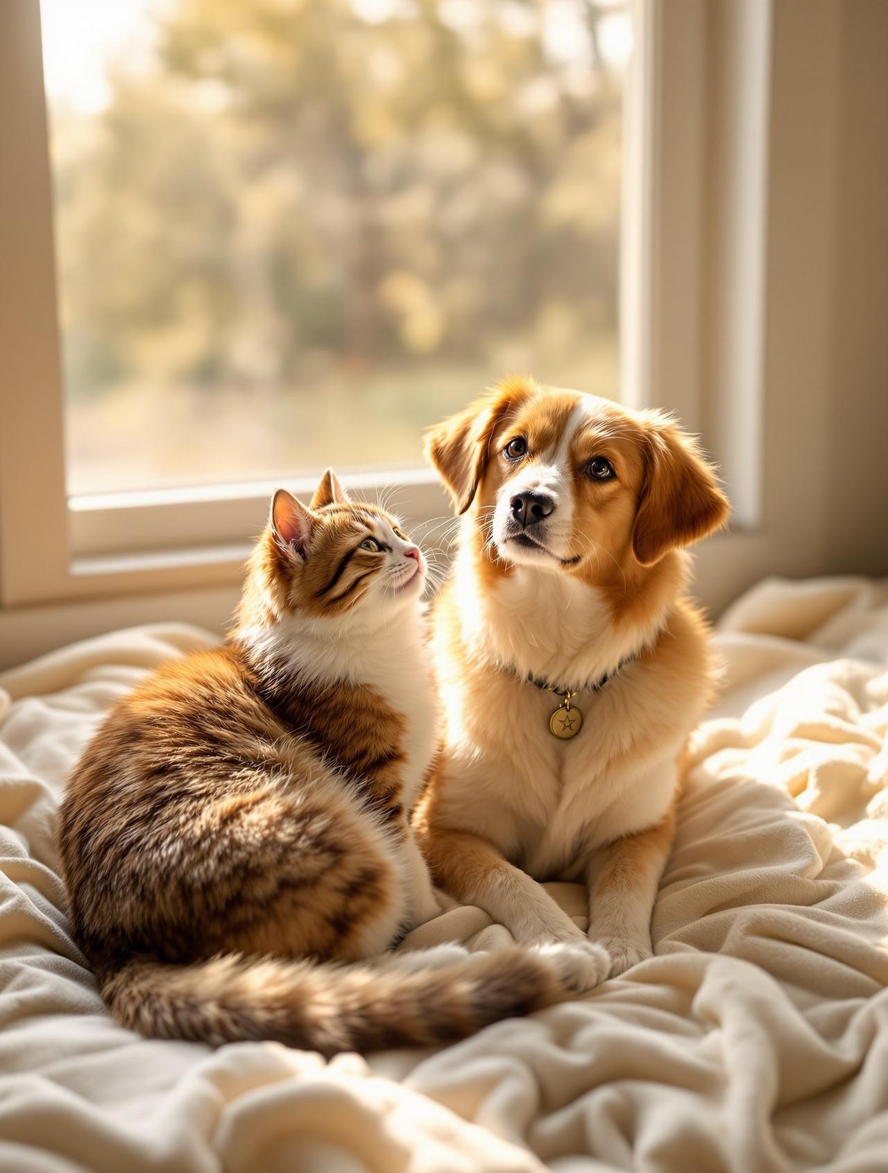 猫咪的奇妙一天：从日出到日落的温暖记录 - 萌宠